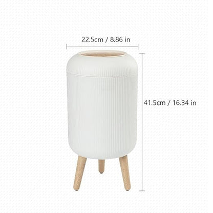 URALFA Bathroom Trash Can with Lid, 3 Gallon / 11L Garbage Can with Pop-Up Lid