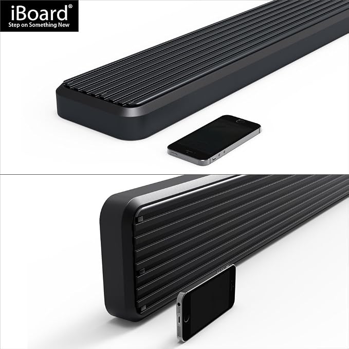 APS Running Boards (Nerf Bars Side Steps Step Bars) Compatible with Ford Ranger Mazda B-Series 1998-2011 Super Cab (Stainless Steel Black Powder Coated 6 inches)