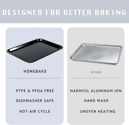 HONGBAKE 2 Pack Quarter Sheet Pan