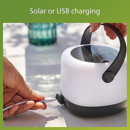 PHILIPS LED Solar Portable Light, 3-in-1 Light Setting 1-Pack Bright White (3000K), Color Changing Solar Light with 80/20 Lumen, Waterproof and Rechargeable