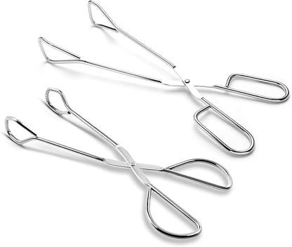 Hiash 9-Inch and 11-Inch Heavy Duty Stainless Steel Kitchen Tongs