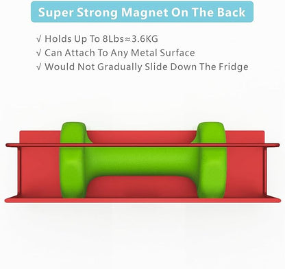 Magnetic Spice Rack For Refrigerator, Space Saving Magnetic Shelf For Fridge