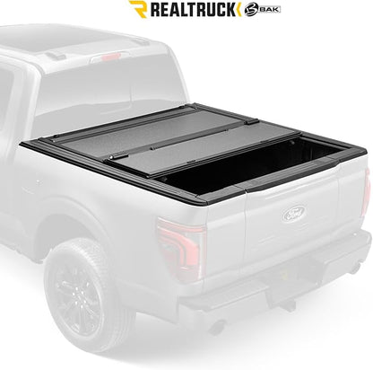 RealTruck BAK BAKFlip MX4 Hard Folding Truck Bed Tonneau Cover | 448327 | Fits 2015-2020 Ford F-150 6' 7" Bed (78.9")