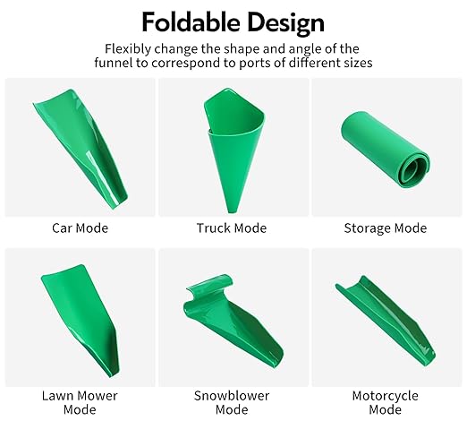 Reusable Flexible Oil Drain Funnel Form a Foldable Bendable Flex Funnel