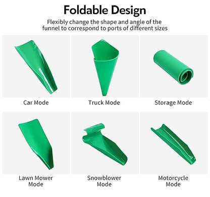 Reusable Flexible Oil Drain Funnel Form a Foldable Bendable Flex Funnel
