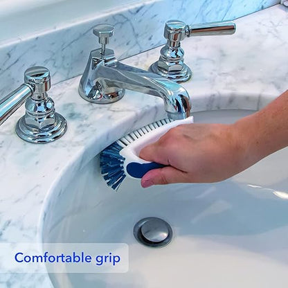 Unger Multi-Purpose Counter and Fixture Scrub Brush, Non-Slip Small Household