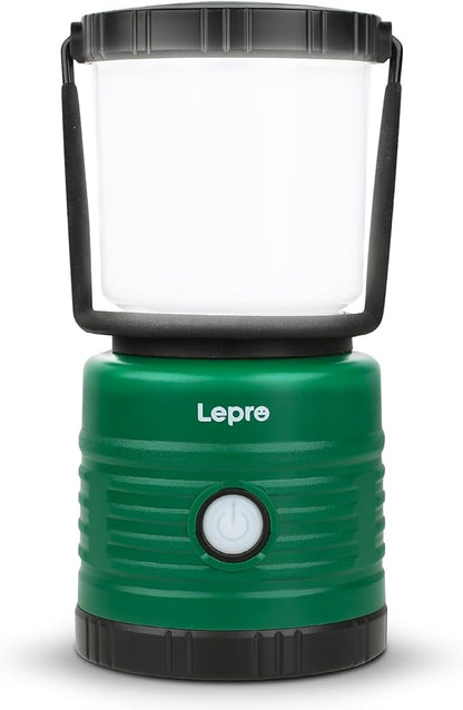 Lepro Camping Lantern, Battery Powered LED with 1500LM, 4 Light Modes, Waterproof Tent Light, Lantern Flashlight for Hurricane, Emergency Light, Survival Kit, Storms, Outages, Fishing, Hiking