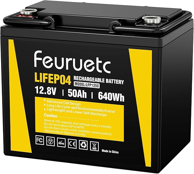 12V 50Ah LiFePO4 Lithium Battery