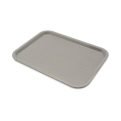 Carlisle FoodService Products CT121623 Café Standard Cafeteria / Fast Food Tray, 12" x 16", Gray