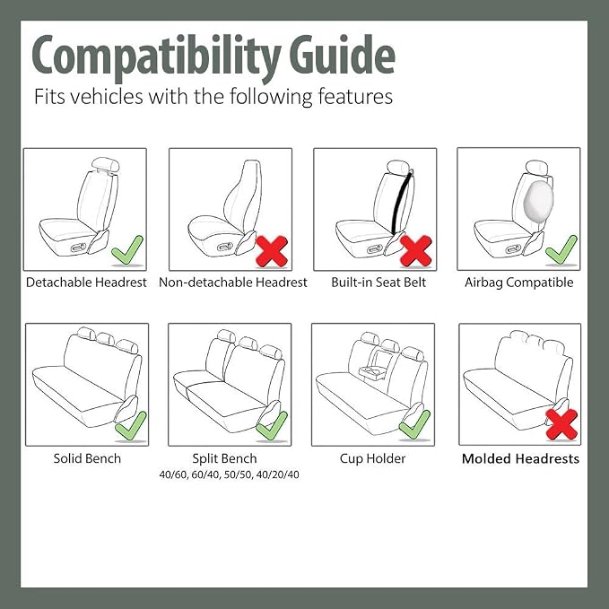 FH Group Car Seat Covers Combo Full Set with Carpet Floor mats Steering Wheel Cover and Seat Belt Pads- Universal Fit for Cars Trucks and SUVs (Blue)