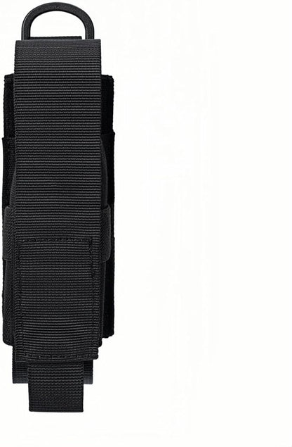 Tactical Flashlight Holster MOLLE Torch Holder MK4 OC/Mace Pepper Spray Canister Carrier EDC Flash Light Pouch Multitool Case with Strap&Snap Clip for Duty/Combat Belt Backpack Vest Chest Rig