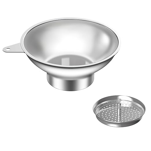 Canning Funnel with Strainer