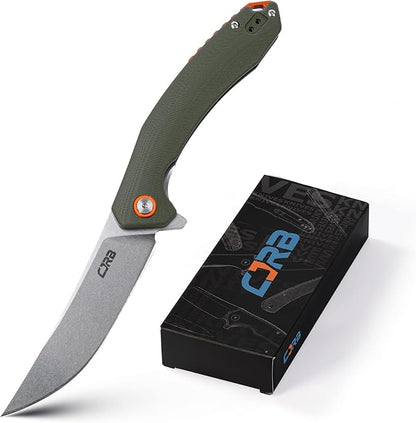 CJRB CUTLERY Folding Knife Gobi (J1906) AR-RPM9 Steel G10 Handle EDC Knife Pocket Knife for Men Green Handle