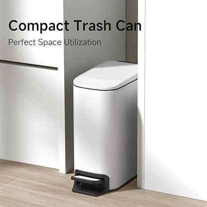 TIPGO Slim Bathroom Trash Can
