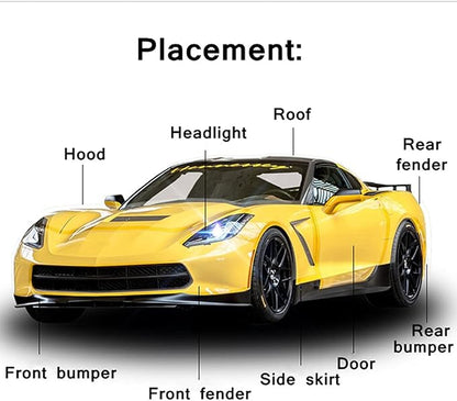 TPU Clear Car Paint Protection Film Anti-Scratch Automotive Vinyl Wraps Heat Self Healing Glossy Wrap Vinyl, 12" x 60"