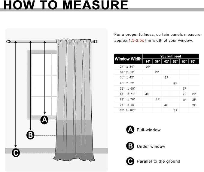 JIUZHEN Blackout Doorway Curtains 80 inch Length