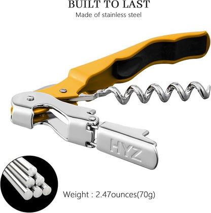 HYZ 2-Pack Wine Opener Waiter Corkscrew, Professional Wine Key