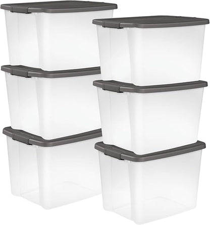 Sterilite 6-Pack ShelfTote, 50 Quart, and Office
