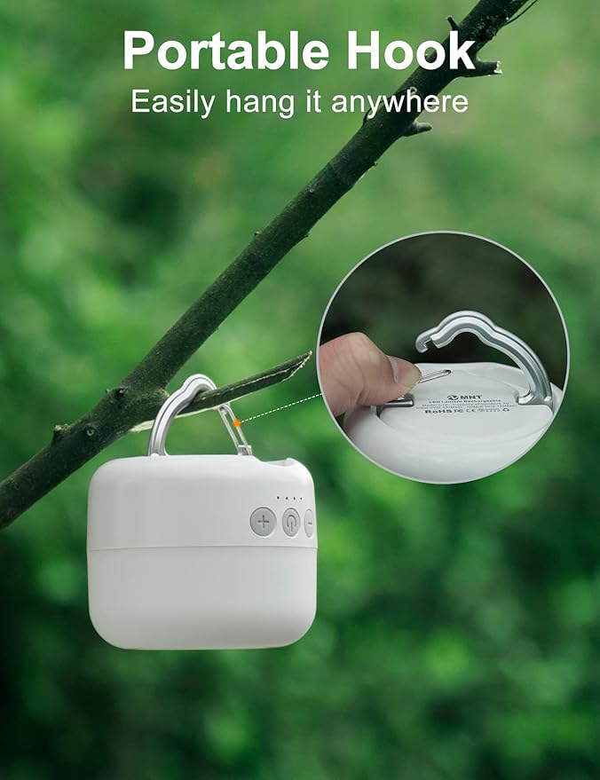 LED Camping Lantern Rechargeable 1000LM, Up to 300H Running Time Camping Tent Light, 6700mAh Emergency Light for Hurricane, Power Outages, Home, Hiking, Water-Resistant