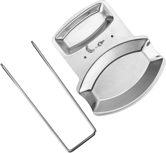 Lid and Spoon Rest Shelf, 304 Stainless Steel Pan Pot Cover Lid Rack Stand
