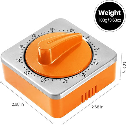 Orange Kitchen Timers for Cooking, Chef Cooking Timer Clock