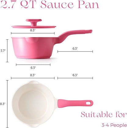 PRICUSIS Nonstick Saucepan