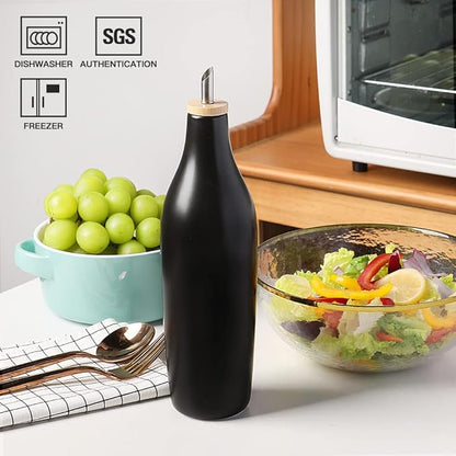 Sweejar Matte Ceramic Olive Oil Dispenser Bottles