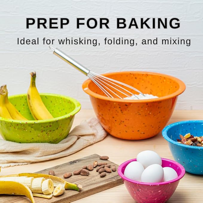 bzyoo Confetti Nesting Mixing Bowls Set