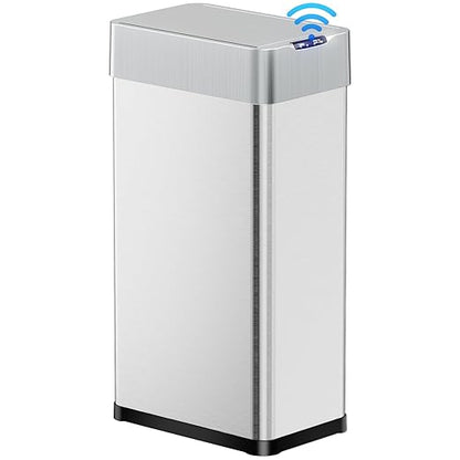 TLSUNNY 16 Gallon Automatic Trash Can, Stainless Steel Motion Sensor Garbage bin