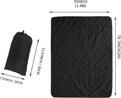 Poncho Liner Military Insulation Blanket Camo with Compression Carry Bag for Outdoors Hiking Jungle Hunting Gear