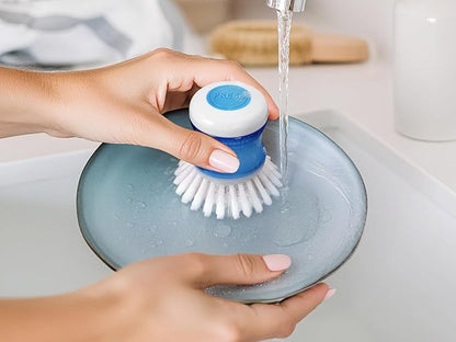 Dish Brush with Soap Dispenser, Firm Bristles Dish Scrubber