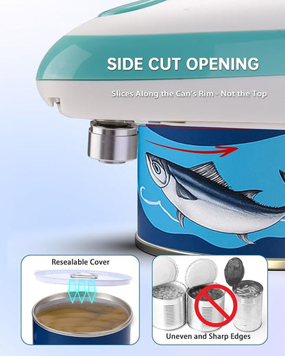 CIRCLE JOY Electric Can Opener, One-Touch Automatic Can Opening