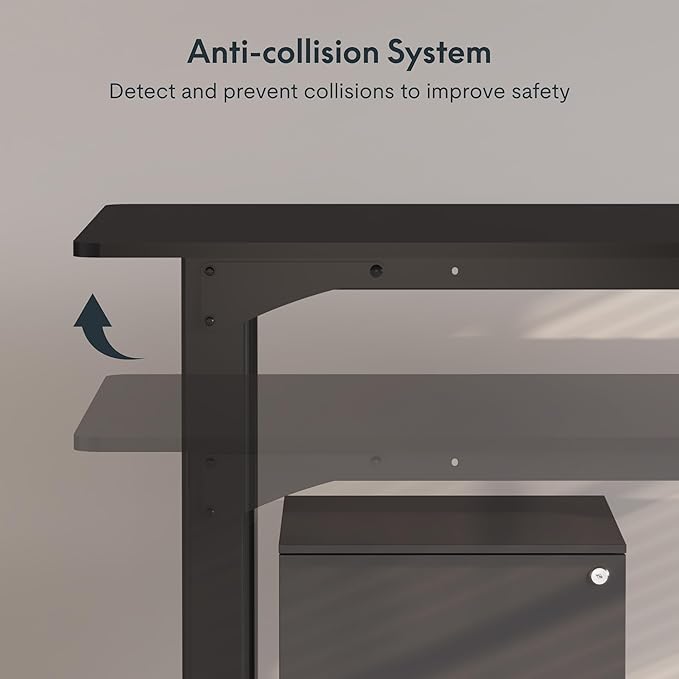 SANODESK 4-Leg Standing Desk, Electric Height Adjustable Desk
