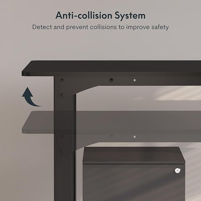 SANODESK 4-Leg Standing Desk, Electric Height Adjustable Desk