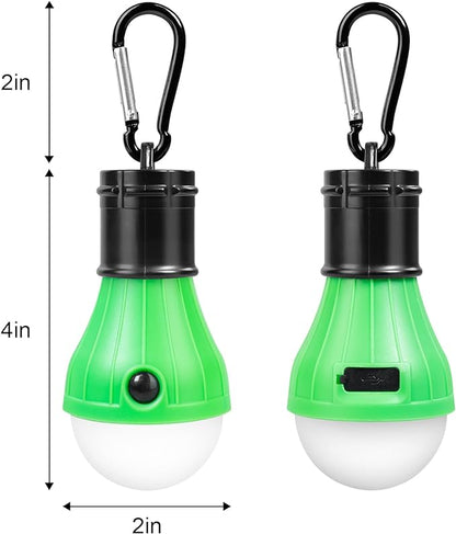 Led Camping Lantern USB Rechargeable,Outdoor Tent Lights for Camping Hanging,Kids with Clip Hook Camping Flashlight (4 Packs Colored)
