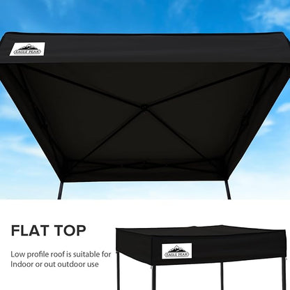 EAGLE PEAK Flex Compact 5x5 Pop-up Canopy Changing Room, Portable Privacy Dressing Room for Indoor Fashion Photoshoots, Camping, or Pool, Black
