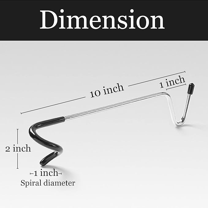 6PCs Garage Shelving Storage Outdoor Camping Lantern Non-Slip Bird Feeder Kitchen Shelving Pole Hooks
