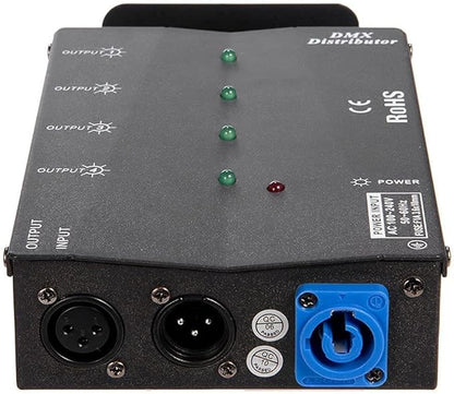 MFL. 4-Way Isolated DMX Splitter Amplifier Distributor