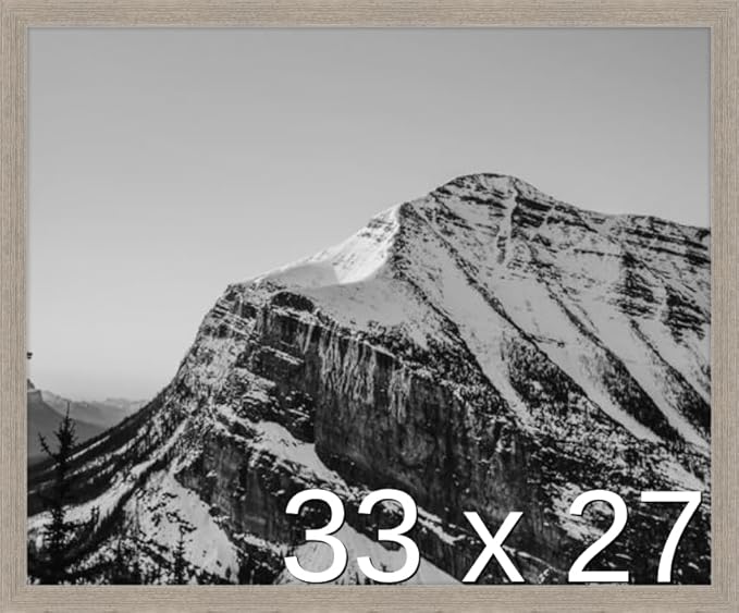 Frame It Easy 33 x 27 Rustic Gray Wood Frame