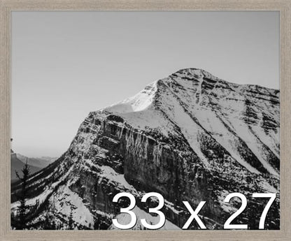 Frame It Easy 33 x 27 Rustic Gray Wood Frame