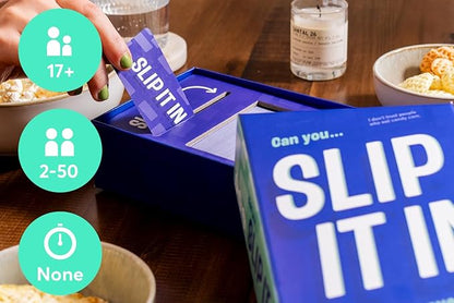 Gray Matters Games Slip It in | Quick to Learn & Play | Fun Party Game for Adults Ages 17+ | Perfect for Any Occasion