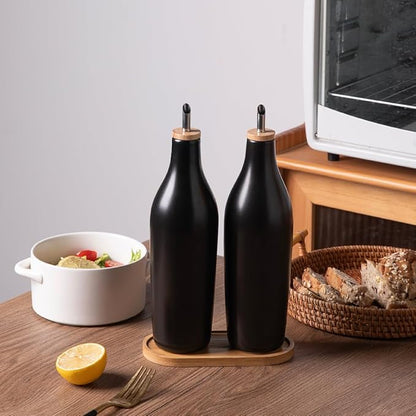 Sweejar Matte Ceramic Olive Oil Dispenser Bottles