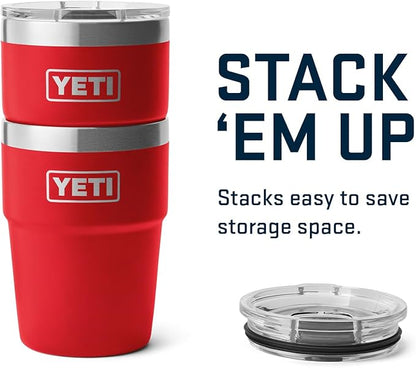 YETI Rambler 16 oz Stackable Tumbler, Vacuum Insulated, Stainless Steel with MagSlider Lid