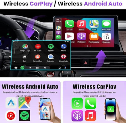 Wireless CarPlay Adapter 2-in-1 for Mercedes Citan 2021, USB Design Plug and Play Bluetooth Fast Connection Car Accessories,B