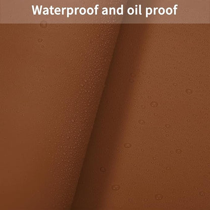 Leather Table Cover,1.8mm Thick,40x60 Inch Table Protector,Table Protector for Dining Room Table,Dining Table Cover,Table Cover Protector,Dining Table Pads(Brown+Gray,40x60)