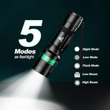 RoadHero 8 Pieces 11 Inch Traffic Wand with Strobe Modes LED Safety Signal Flashlight Wand with Wrist Strap and Side Clip for Traffic Control, Parking, Using 3 AAA Batteries, Batteries Not Included