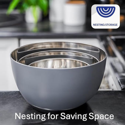 WHYSKO® Stainless Steel Mixing Bowls