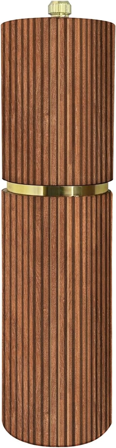 Wooden Pepper Grinder Pepper Mill, Adjustable Coarseness Salt Pepper Grinder
