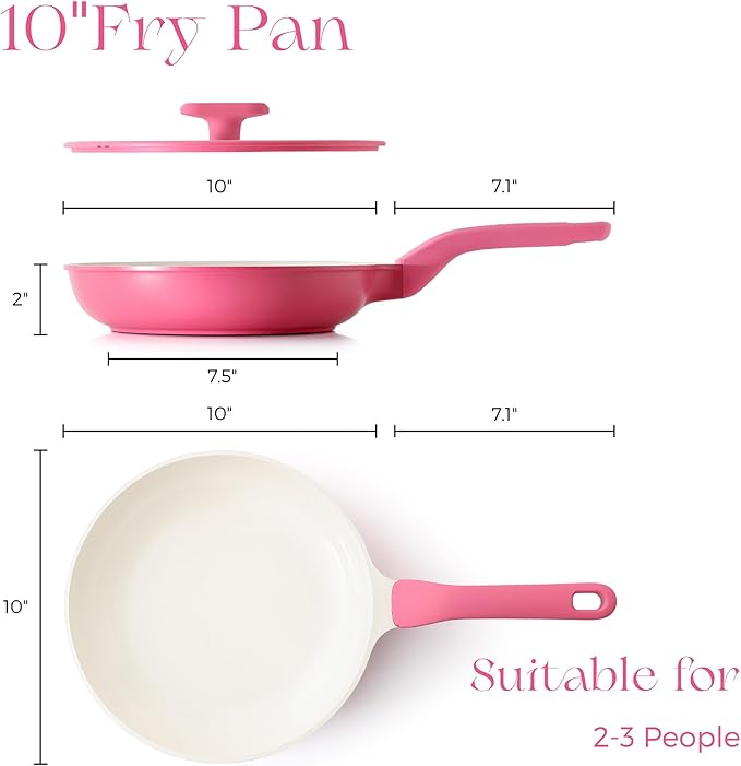 PRICUSIS Nonstick Ceramic Frying Pan