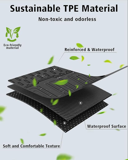 Floor Mats & Cargo Liner Custom Fit for Kia K4 Hatchback 2026 (Not for K4 Sedan) All Weather TPE Rubber Floor Liners Full Set Automotive Mat for K4 Hatchback Accessories